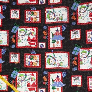 New Christmas Fabric No Peeking Patch 6 yds Cotton Springs Creative Quilt Crafts